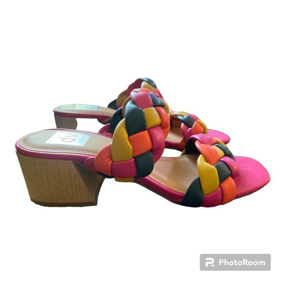 New in Box Dolce Vita Sully Braided Sandal Rainbow Multi Color Size 7 - Picture 4 of 7